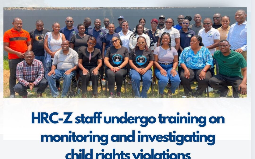 HRC-Z staff undergo training on monitoring and investigating child rights violations