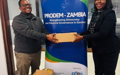 ECES donates ICT Equipment to HRC-Z for Election Monitoring
