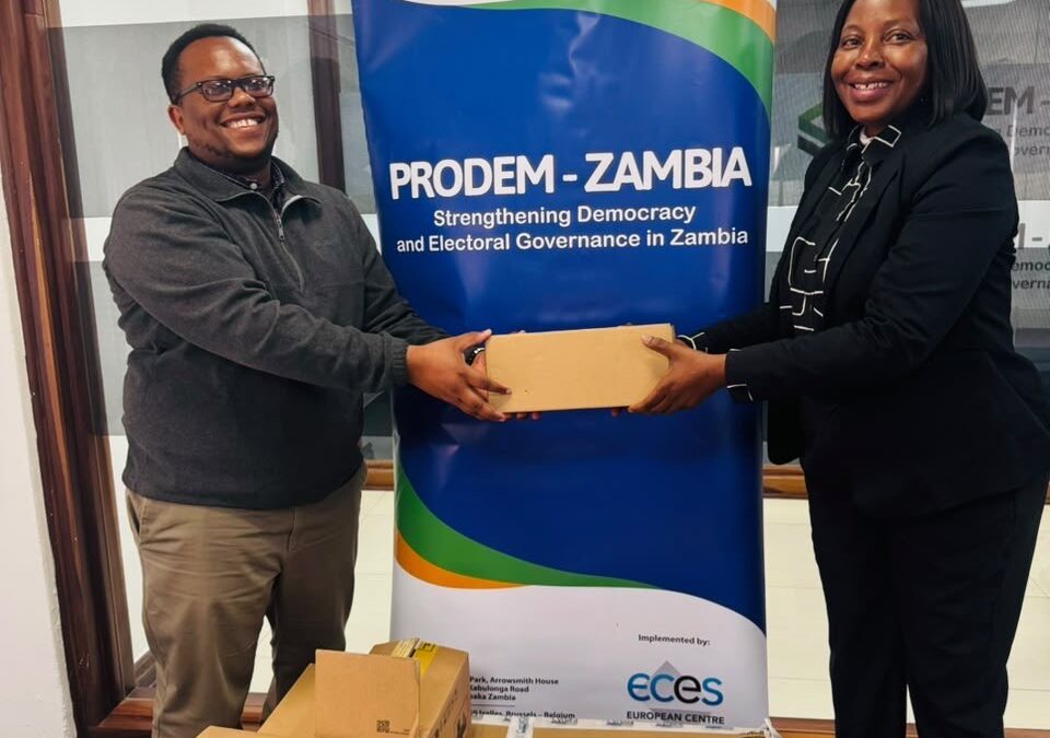 ECES donates ICT Equipment to HRC-Z for Election Monitoring
